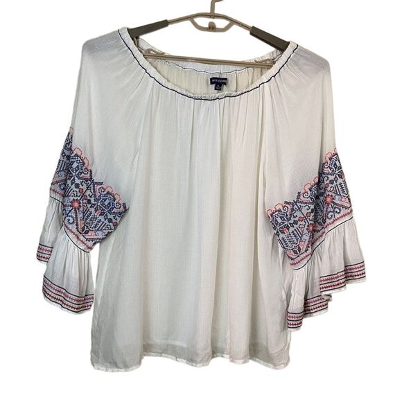 Max Edition Boho Embroidered Blouse Size XL - Picture 1 of 8